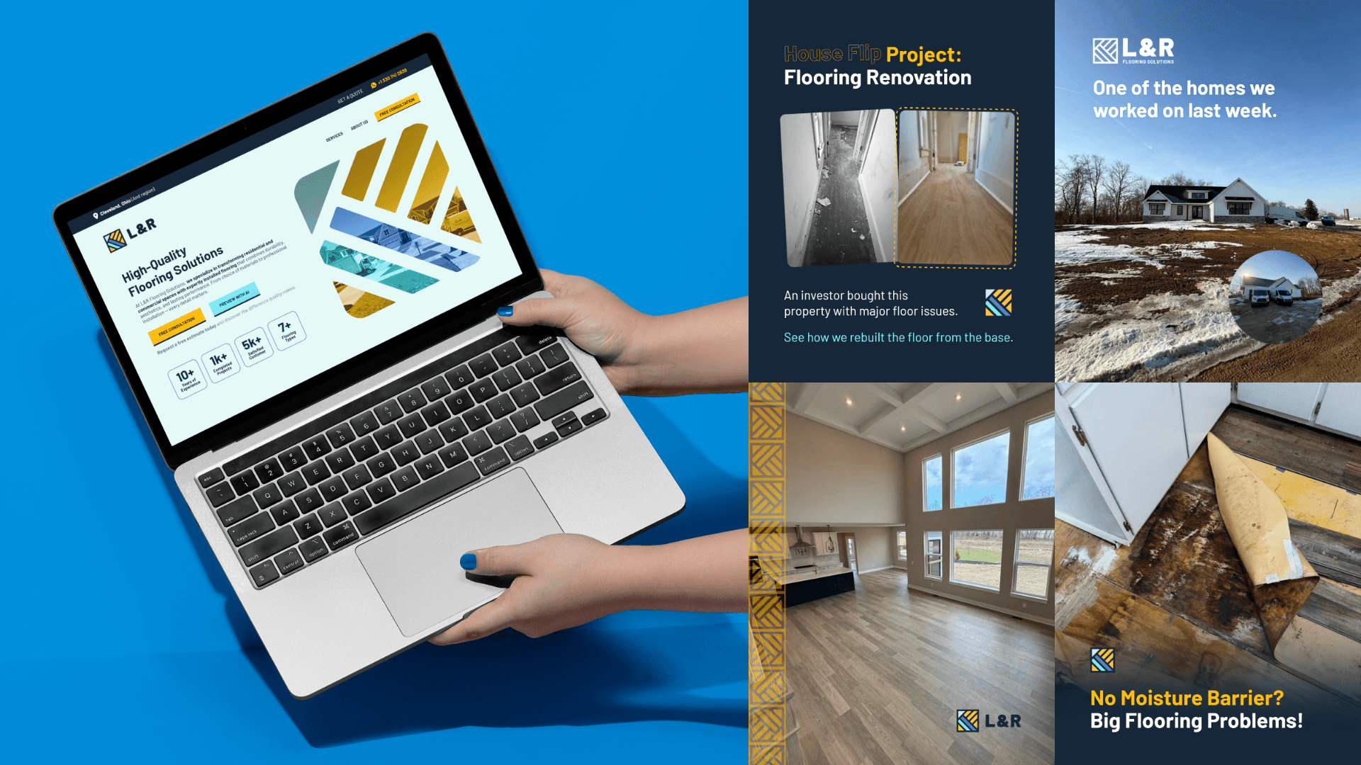 LR Flooring Solutions — marketing criativo completo